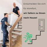 LIKMA Canapé 3 Places Extensible Davo Vert Bouteille 211 cm avec Fonction Lit Coffre Rangement Coussins Tissu Velours