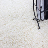 Teppium Tapis Salon 160x230 cm Moderne Adulte Tapis Chambre Crème - Shaggy Tapis Poil Long Salle de Séjour Concevoir Unicolore Tapis Moelleux et Doux - Tapis Cuisine Moquette Salon