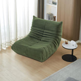 DULRLLY Canapé de Sol Confortable pour Adultes, Fauteuil de Lecture, Pouf Poire en Velours Doux, Chaise Simple géante pour Salon, Chambre à Coucher, Bureau (Vert)