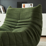 DAHUEN Fauteuil Paresseux avec Dossier,Grand Pouf Poire pour Adultes,Lazy Canapé Individuel Canapé de Sol,avec Mousse Confortable Haute densité,pour Salon, Chambre à Coucher,99x33x33cm (Vert)