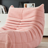 POYHKFD Canapé Paresseux avec Dossier pour Dormir Seul,Fauteuil Salon avec Coussin pour Se Détendre,Fauteuil Sol,Canapé Paresseux,Chaise de Sol,Fauteuil Salon,Fauteuil Salon Confortable(Rose)