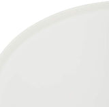 Furnhouse Moderne Scandinave Rétro Vintage Design Blanc Table à café Opus, Couleur Naturelle Hêtre Massif Pieds, 90x90x45