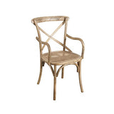 Biscottini Chaise Salle a Manger Bois 89x43x50 cm | Chaise bistrot Bois Made in Italy | Chaise Bois Finition Vintage | Chaise en rotin