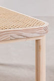 SKLUM Banc en rotin et Bois Riolut Marron Naturel