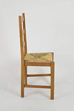 t m c s Tommychairs - Set 4 chaises Rustica pour Cuisine, Bar et Salle à Manger, Robuste Structure en Bois de hêtre peindré en Couleur chêne et Assise en Paille