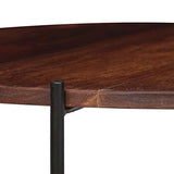 Festnight Lots de 2 Table Basse Style Industriel Bois de Massif pour Salon/Balcon 60 x 35 cm