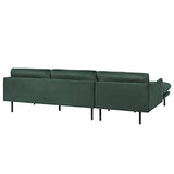 Beliani - Canapé d'angle - Vinterbo - Velours, Vert