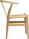 FIXARE Chaise Salle Manger Bois Naturel,Réplique Chaise Wishbone,Chaise Latérale Élégante
