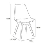 mcc direct Lot de 2 chaises de salle à manger, de cuisine, de bureau, design Eva (vert)