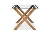 Movian Marque Amazon Table à Manger Rectangulaire 150x85x75cm Chêne Massif Verre Trempé