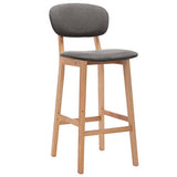 vidaXL 2X Tabourets de Bar Chaises de Comptoir Chaises de Bar Sièges de Comptoir Sièges de Bistro Tabourets de Pub Maison Intérieur Gris Clair Tissu