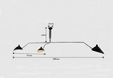 Mid-Century Moderne Plafond Luminaire En Métal Art Semi Plafonnier Plafonnier Avec Réglable Lampe Tête Peinture Poudre Finition (Noir, 3 lumières)