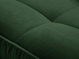 Canapé Velours, Triomphe, 3 Places, Vert Bouteille, 216x98x85