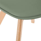 Chaise Baya Vert Kaki - Pieds en hêtre - Atmosphera créateur d'intérieur