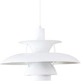Nordic E27 Lampe suspension moderne avec parapluie coloré pour salle à manger Blanc Ø 40 cm