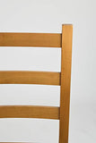 t m c s Tommychairs - Set 4 chaises Rustica pour Cuisine, Bar et Salle à Manger, Robuste Structure en Bois de hêtre peindré en Couleur chêne et Assise en Paille