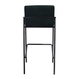 Damiware Lev Tabouret de Bar de qualité supérieure avec Housse en Velours ((Velours Vert Foncé, 75 cm)