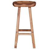 ROMELAREU Tabouret de Bar 2 pcs Bois d'acacia 38 x 37 x 76 cm Meubles Fauteuils Tabourets et chaises de Bar
