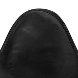 vidaXL Chaise Papillon Cuir Véritable Noir Fauteuil Salon Chambre Maison
