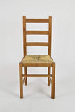t m c s Tommychairs - Set 4 chaises Rustica pour Cuisine, Bar et Salle à Manger, Robuste Structure en Bois de hêtre peindré en Couleur chêne et Assise en Paille
