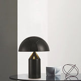 Lampe Champignon Moderne LED Lampe de Chevet Lampea Poser Protection Yeux Bureau Chambre Salon Hôtel Métallique 28x40CM,White