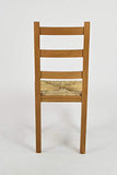 t m c s Tommychairs - Set 4 chaises Rustica pour Cuisine, Bar et Salle à Manger, Robuste Structure en Bois de hêtre peindré en Couleur chêne et Assise en Paille