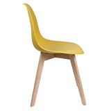 AltoBuy MELYA - Lot de 2 Chaises Scandinaves Jaune Moutarde