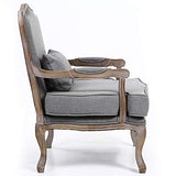 Menzzo Mambo Fauteuil, Tissu, Gris, 73