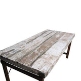 MATHI DESIGN Vintage- Table Pliante Bois Blanc