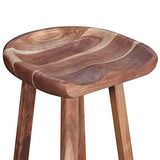vidaXL Tabourets de Bar Lot de 2 Bois d'acacia Solide