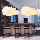 Créatif 3D Nuage Pendentif Lumière PVC Coton Nuage Abat-Jour Lustre Nuage Plafonnier Plafonnier Pour Salle À Manger, Salon, Centre Commercial