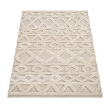 Paco Home Tapis Poils Longs Tapis De Salon Tapis Shaggy Aspect 3D Ethnique Boho Look Vintage Doux, Dimension:160x220 cm, Couleur:Crème