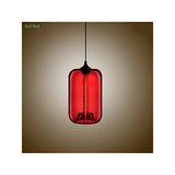 HomeLava Lustre Suspension en Verre E27 70W Lampe Abat-jour H34cm Luminaire Moderne Décoration, pour Salle,Cuisine,Salon,Chambre d’enfant (Bleu)