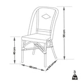 PACIFIC linea Chaise Selva - Osier/Rotin