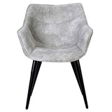 WOLTU 2 X Chaises de Salle à Manger chaises de Cuisine Chaises de Salon Assise en Tissu Structure en Acier,Gris Clair BH99hgr-2
