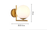 JDFM5 Applique ronde à LED, doré Créatif Rétro Applique Murale Vintage Chambre à Coucher