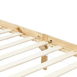 vidaXL Cadre de Lit à Baldaquin Lit Double Lit Adulte Lit Coffre Sommier à Lattes Chambre à Coucher Maison Intérieur 160x200 cm Bois de Pin Massif