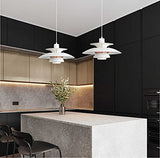 Nordic E27 Lampe suspension moderne avec parapluie coloré pour salle à manger Blanc Ø 40 cm