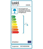 Luminaire Zephir,suspension métal, 40 W, blanc, ø 28 x H 32 cm