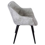 WOLTU 2 X Chaises de Salle à Manger chaises de Cuisine Chaises de Salon Assise en Tissu Structure en Acier,Gris Clair BH99hgr-2