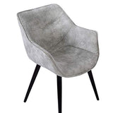 WOLTU 1 X Chaise de Salle à Manger rembourrée en Tissu Scientifique Pieds en métal,Chaise pour Chambre Chaise de Salle de réception,Gris Clair BH99hgr-1