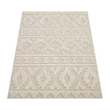 Paco Home Tapis Poils Longs Tapis De Salon Tapis Shaggy Aspect 3D Ethnique Boho Look Vintage Doux, Dimension:200x280 cm, Couleur:Crème 4