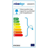 Relaxdays Suspension luminaire abat-jour en métal avec couleur tendance HxlxP: 116 x 36 x 36 cm lampe style industriel hauteur réglable, gris