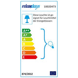 Relaxdays Suspension luminaire abat-jour en métal avec couleur tendance HxlxP: 116 x 36 x 36 cm lampe style industriel hauteur réglable, bleu clair