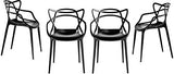 Kartell 586609 chaise masters Plastique (noir)
