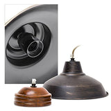 Relaxdays 10018907 Suspension Plafond Plafonnier Lampe à Suspendre de Style Industriel, Métal