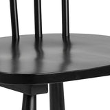 AC Design Furniture Susanne Chaises de Salle à Manger, Bois, Noir, L: 48 x l: 48,5 x H: 86 cm