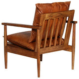 Festnight Fauteuil en Cuir Fauteuil de Salon Chaise Bureau Chaise de Salle à Manger Marron 66 x 69 x 74 cm