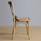 Boléro gg656 Chaises de salle à manger avec dossier en bois, naturel (Lot de 2)