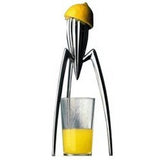 Alessi - PSJS - Juicy Salif - Presse-Agrumes en Fonte d'Aluminium Brillant Pieds en PA